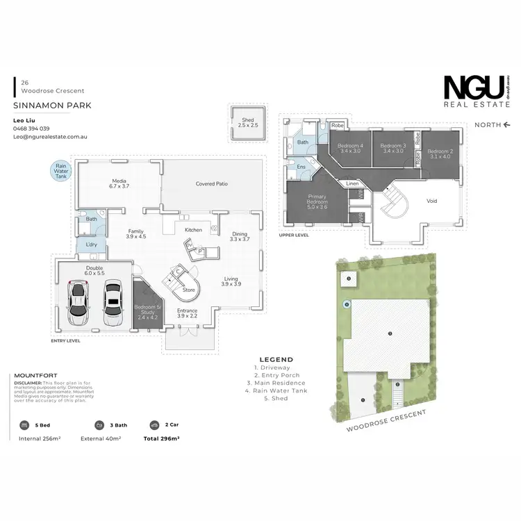 Floorplan of Homely house listing, 26 Woodrose Crescent, Sinnamon Park QLD 4073