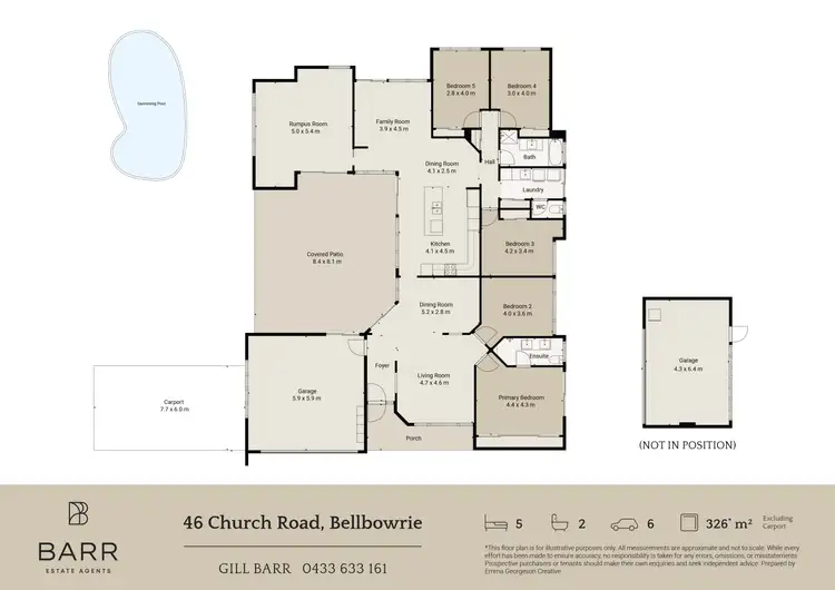 Floorplan of Homely house listing, 46 Church Road, Bellbowrie QLD 4070
