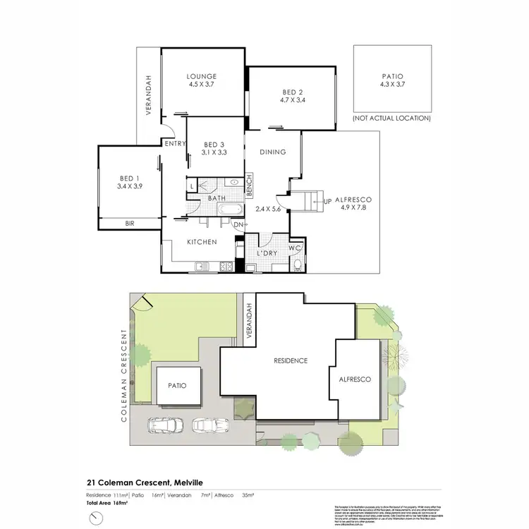 Floorplan of Homely house listing, 21 Coleman Crescent, Melville WA 6156
