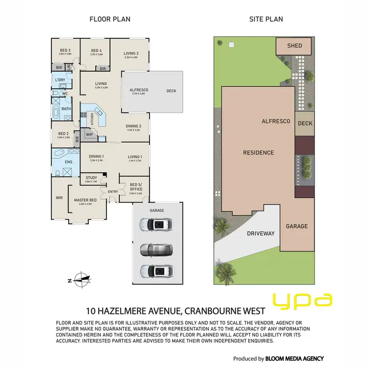 Floorplan of Homely house listing, 10 Hazelmere Avenue, Cranbourne West VIC 3977