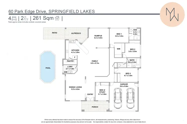 Floorplan of Homely house listing, 60 Park Edge Drive, Springfield Lakes QLD 4300