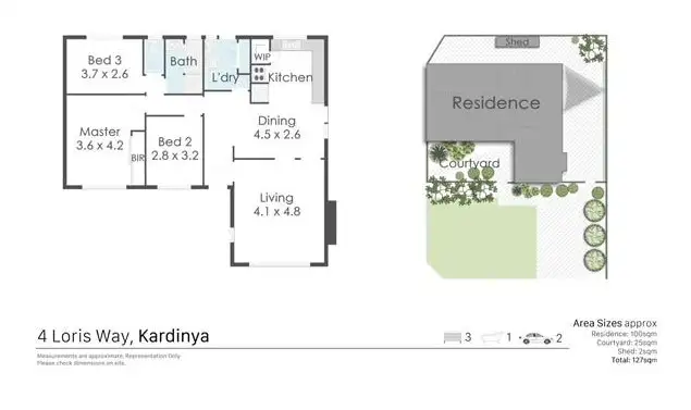 Floorplan of Homely house listing, 4 Loris Way, Kardinya WA 6163