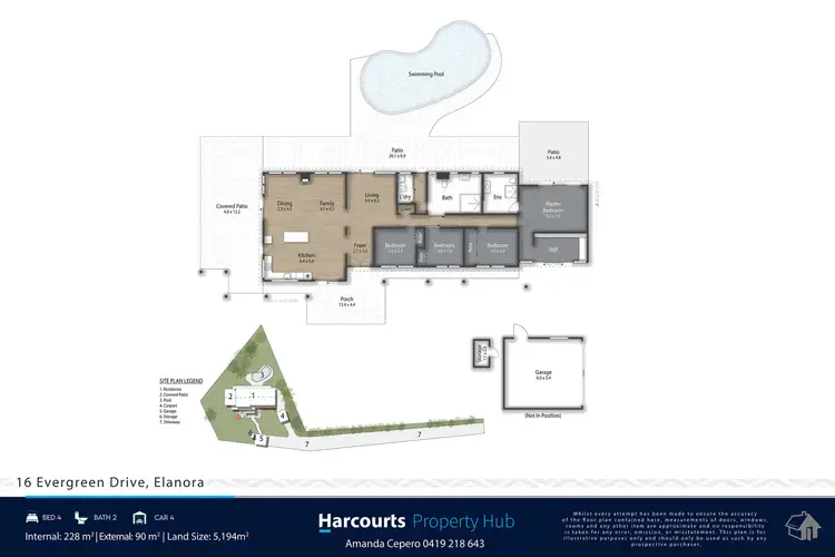 Floorplan of Homely house listing, 16 Evergreen Drive, Elanora QLD 4221
