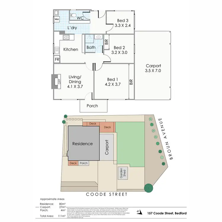 Floorplan of Homely house listing, 157 Coode Street, Bedford WA 6052