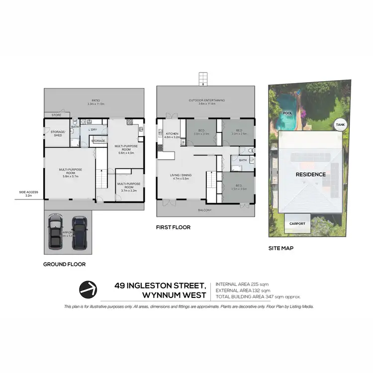 Floorplan of Homely house listing, 49 Ingleston Street, Wynnum West QLD 4178