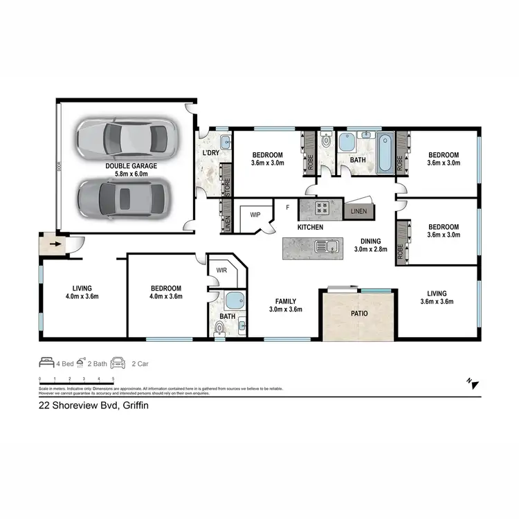 Floorplan of Homely house listing, 22 Shoreview Boulevard, Griffin QLD 4503