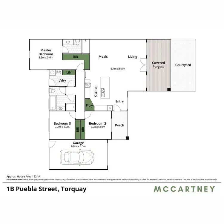 Floorplan of Homely unit listing, 1B Puebla Street, Torquay VIC 3228