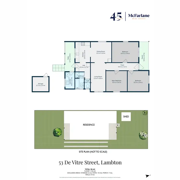 Floorplan of Homely house listing, 53 De Vitre Street, Lambton NSW 2299