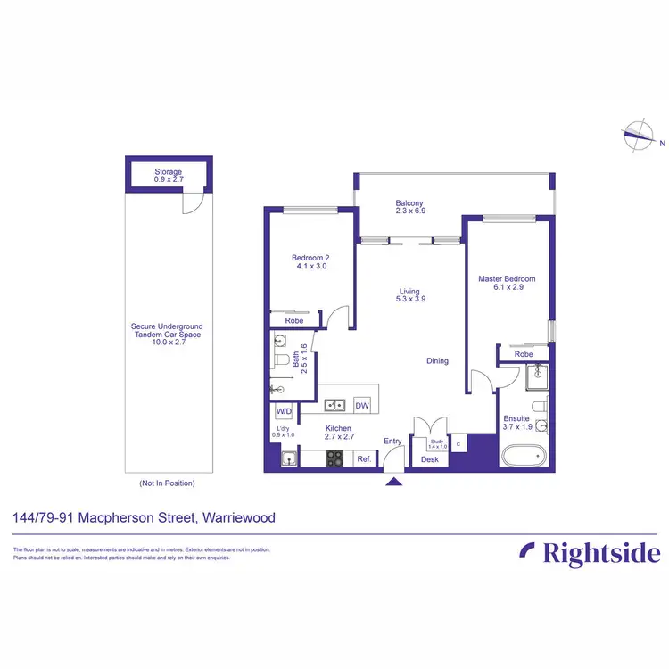 Floorplan of Homely apartment listing, 144/79-91 Macpherson Street, Warriewood NSW 2102