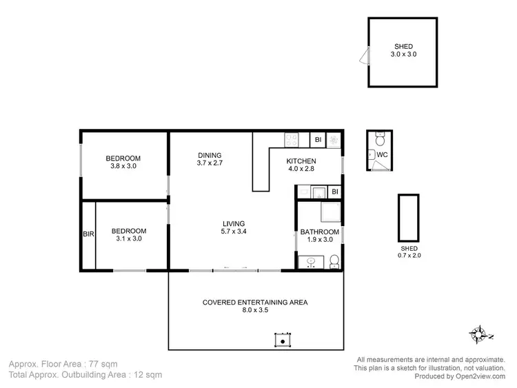 Floorplan of Homely house listing, 61 Alma Road, Orford TAS 7190