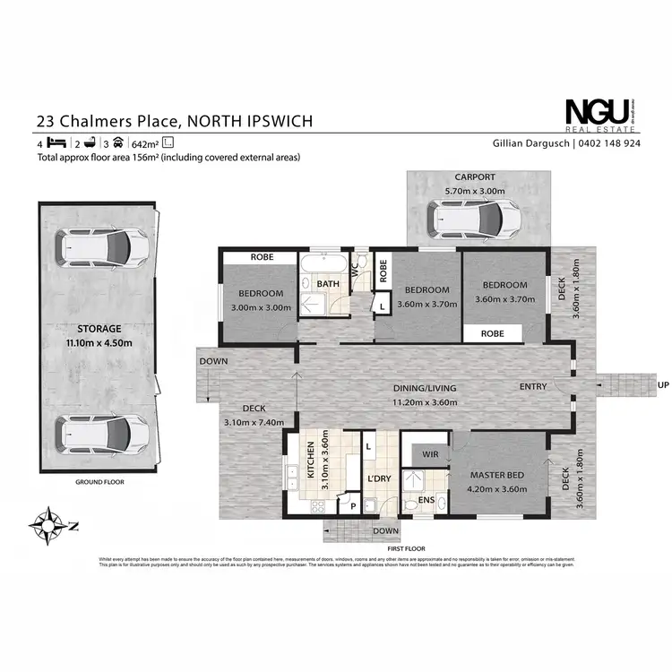Floorplan of Homely house listing, 23 Chalmers Place, North Ipswich QLD 4305