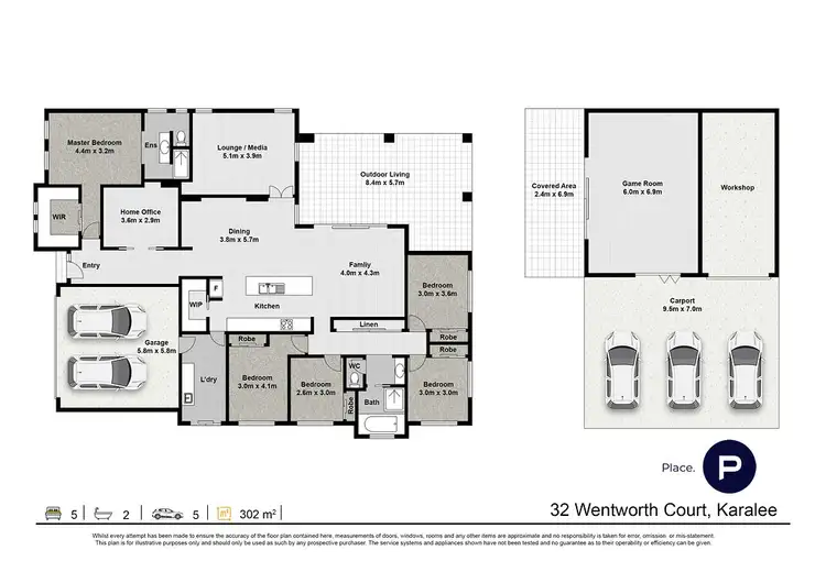 Floorplan of Homely house listing, 32 Wentworth Court, Karalee QLD 4306