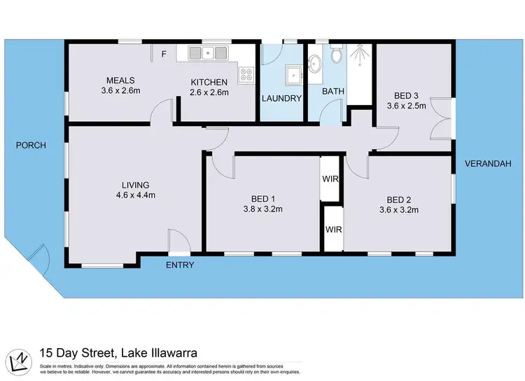 Floorplan of Homely house listing, 15 Day Street, Lake Illawarra NSW 2528