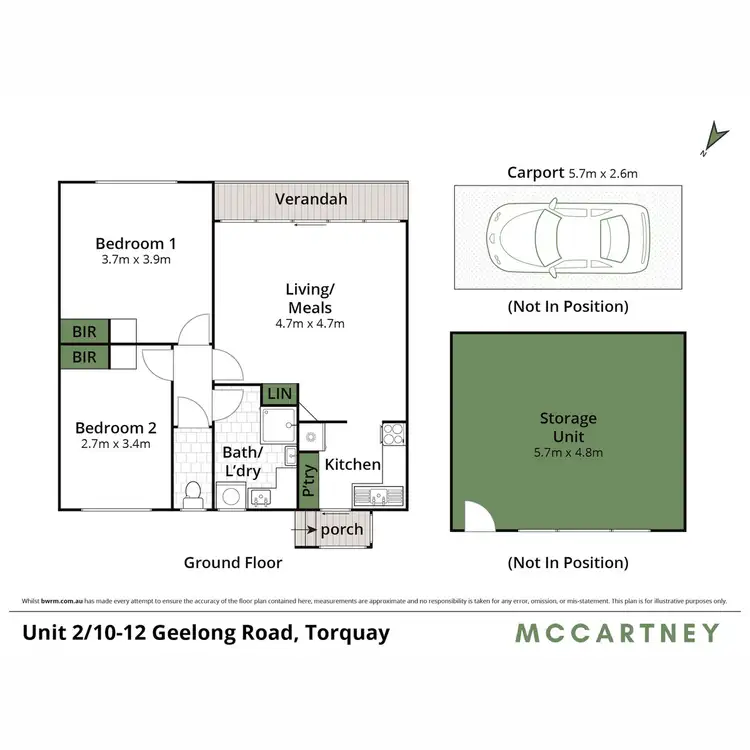Floorplan of Homely unit listing, 2/10-12 Geelong Road, Torquay VIC 3228