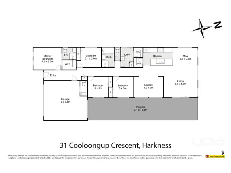 Floorplan of Homely house listing, 31 Cooloongup Crescent, Harkness VIC 3337