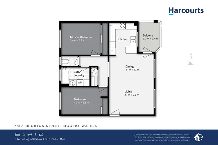 Floorplan of Homely unit listing, 7/39 Brighton Street, Biggera Waters QLD 4216