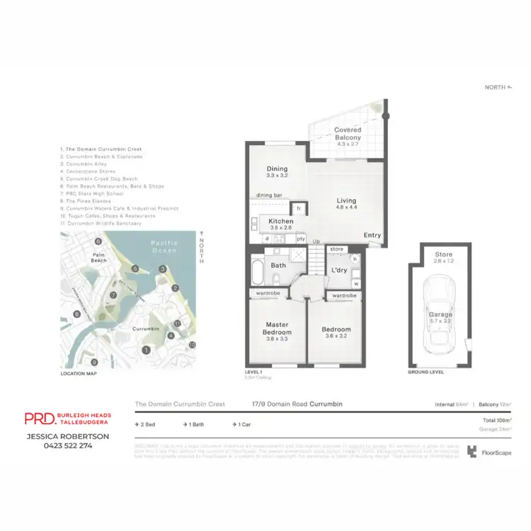 Floorplan of Homely unit listing, 17/9 Domain Road, Currumbin QLD 4223