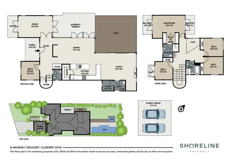 Floorplan of Homely house listing, 18 Monash Crescent, Clontarf NSW 2093