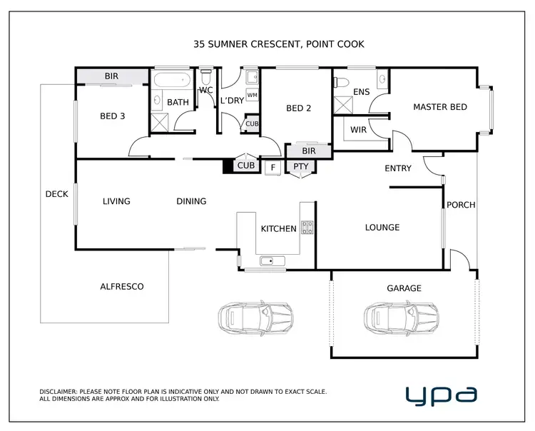 Floorplan of Homely house listing, 35 Sumner Crescent, Point Cook VIC 3030