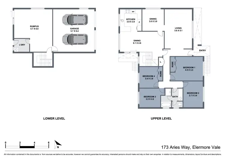 Floorplan of Homely house listing, 173 Aries Way, Elermore Vale NSW 2287