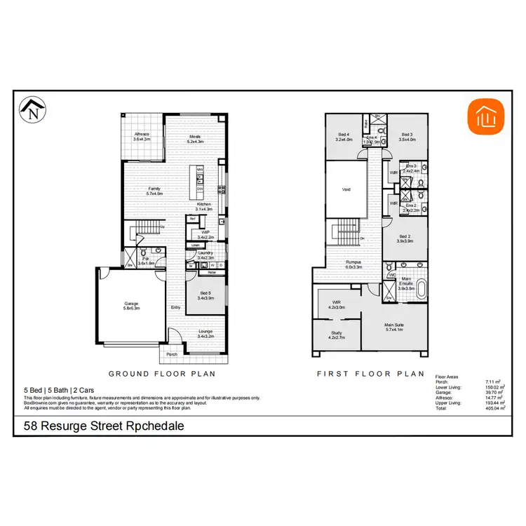 Floorplan of Homely house listing, 58 Resurge Street, Rochedale QLD 4123