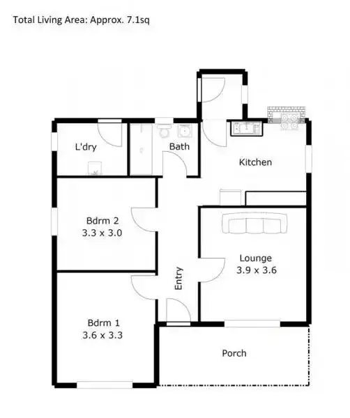 Floorplan of Homely house listing, 218 Main Road, Golden Point VIC 3350