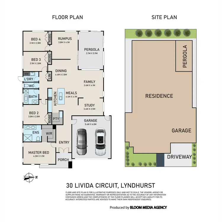 Floorplan of Homely house listing, 30 Livida Circuit, Lyndhurst VIC 3975