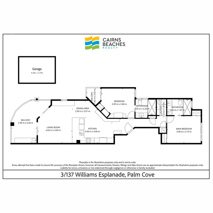 Floorplan of Homely unit listing, 3/137 Williams Esplanade, Palm Cove QLD 4879