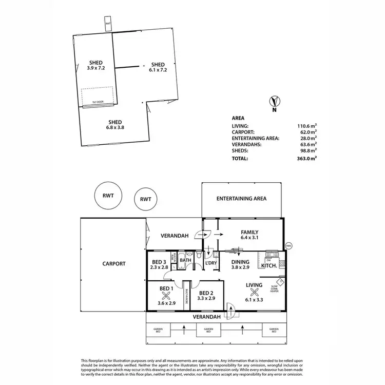 Floorplan of Homely house listing, 9 Topham Lane, Birdwood SA 5234