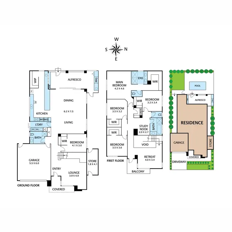 Floorplan of Homely house listing, 11 Varanasi Drive, Wollert VIC 3750