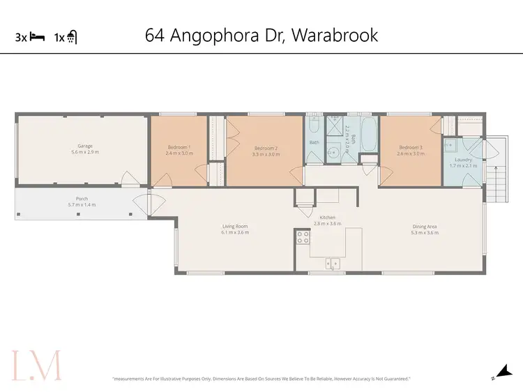 Floorplan of Homely house listing, 64 Angophora Drive, Warabrook NSW 2304