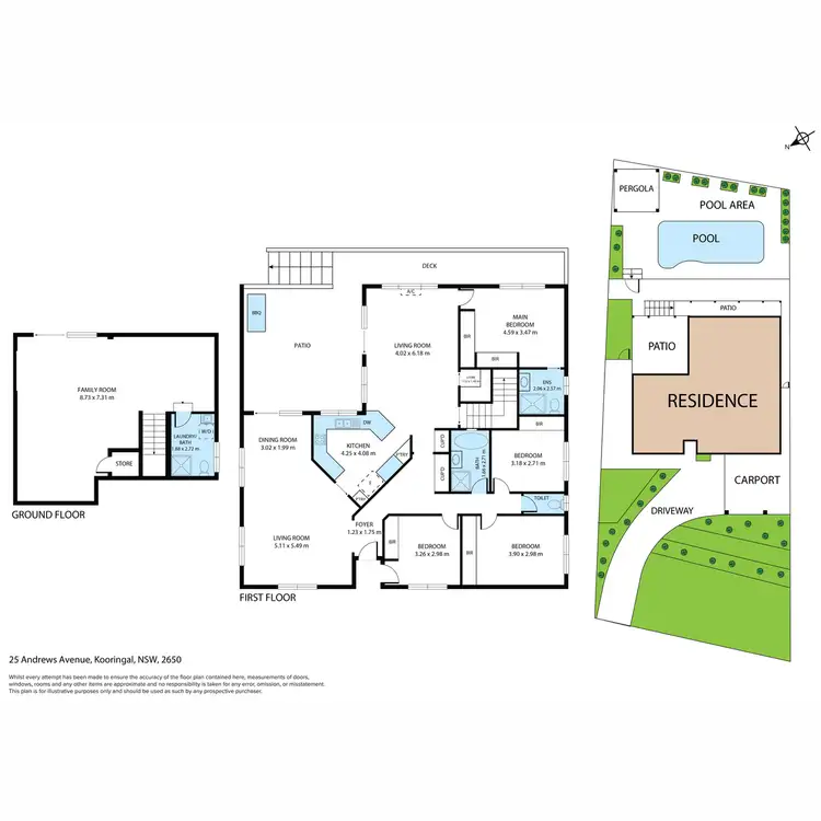 Floorplan of Homely house listing, 25 Andrews Avenue, Kooringal NSW 2650