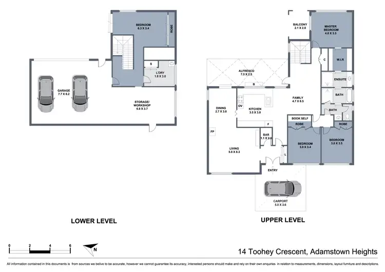 Floorplan of Homely house listing, 14 Toohey Crescent, Adamstown Heights NSW 2289