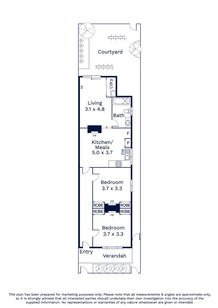 Floorplan of Homely house listing, 8 Collett Street, Kensington VIC 3031