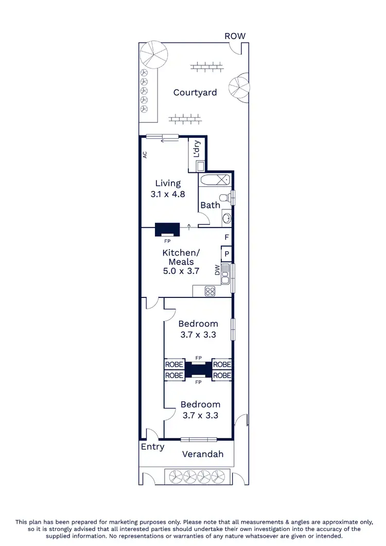 Floorplan of Homely house listing, 8 Collett Street, Kensington VIC 3031