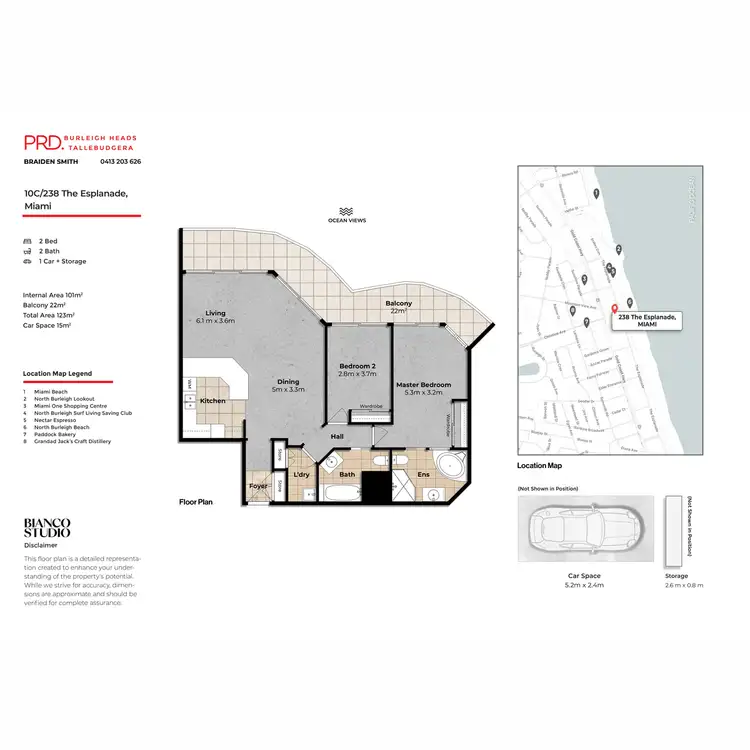 Floorplan of Homely unit listing, 10C/238 The Esplanade, Burleigh Heads QLD 4220
