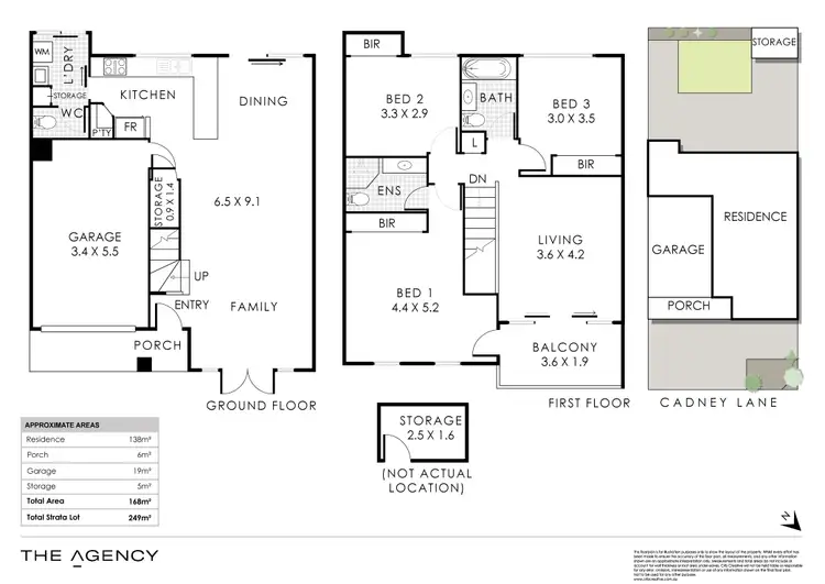 Floorplan of Homely townhouse listing, 2/38 Coode Street, Mount Lawley WA 6050