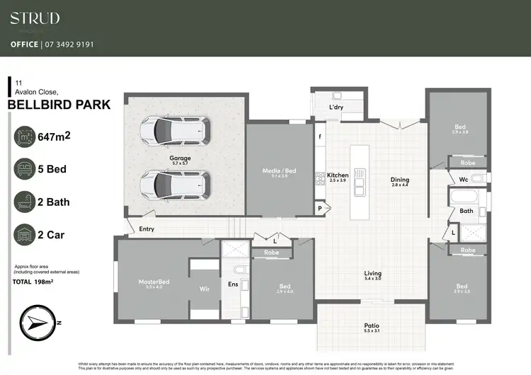 Floorplan of Homely house listing, 11 Avalon Close, Bellbird Park QLD 4300