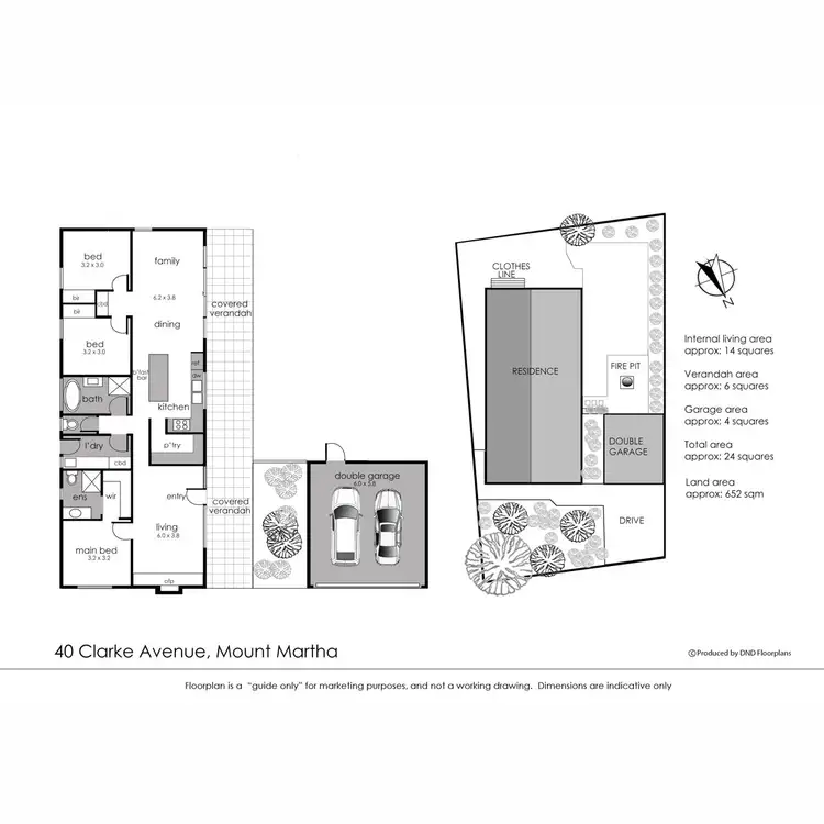 Floorplan of Homely house listing, 40 Clarkes Avenue, Mount Martha VIC 3934
