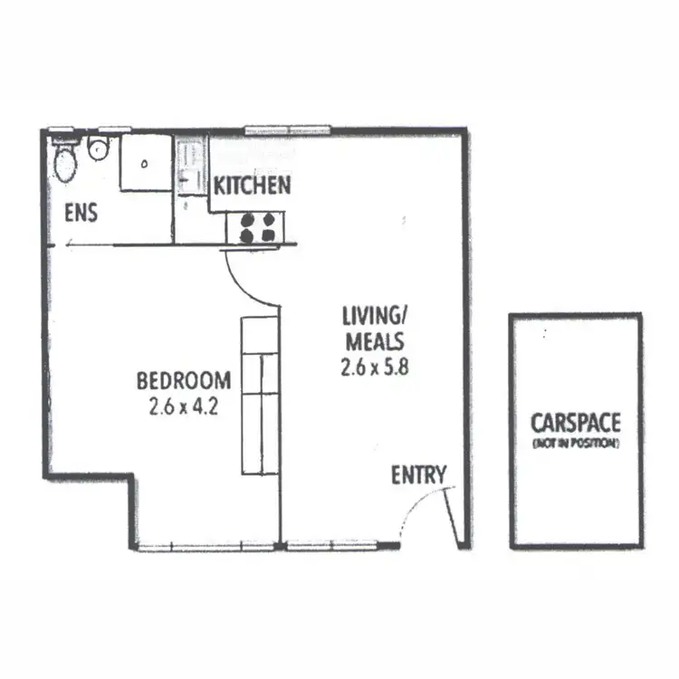 Floorplan of Homely apartment listing, 6/19-23 Bendigo Street, Collingwood VIC 3066