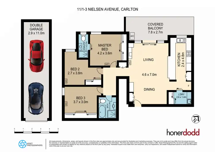 Floorplan of Homely apartment listing, 11/1-3 Nielsen Avenue, Carlton NSW 2218