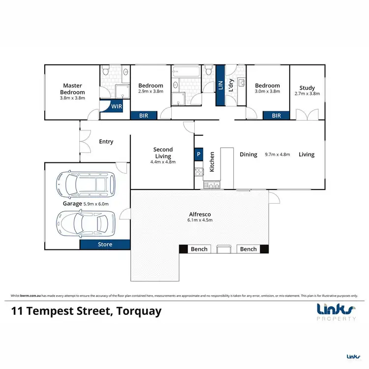Floorplan of Homely house listing, 11 Tempest Street, Torquay VIC 3228