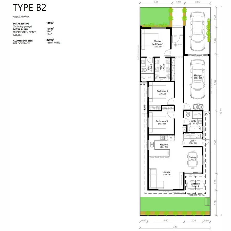Floorplan of Homely house listing, 8-10 Sophie Lane, Pooraka SA 5095