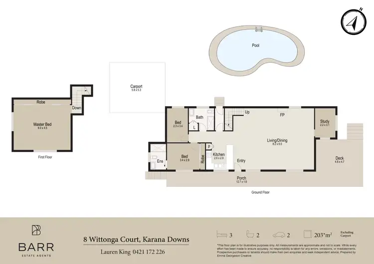 Floorplan of Homely house listing, 8 Wittonga Court, Karana Downs QLD 4306
