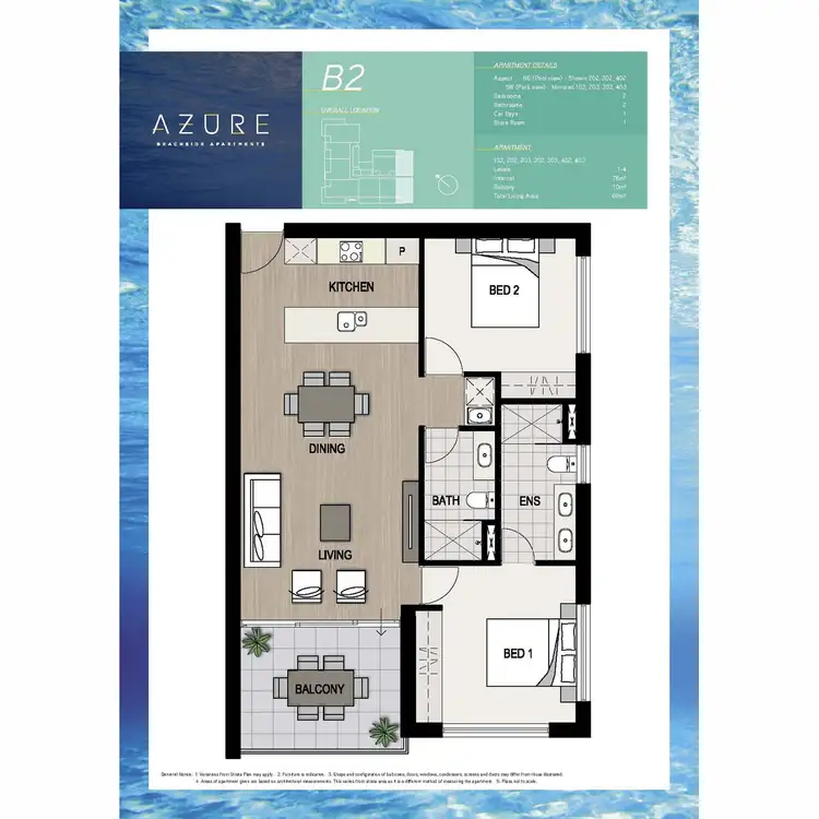 Floorplan of Homely apartment listing, 302/12 Flinders Lane, Rockingham WA 6168