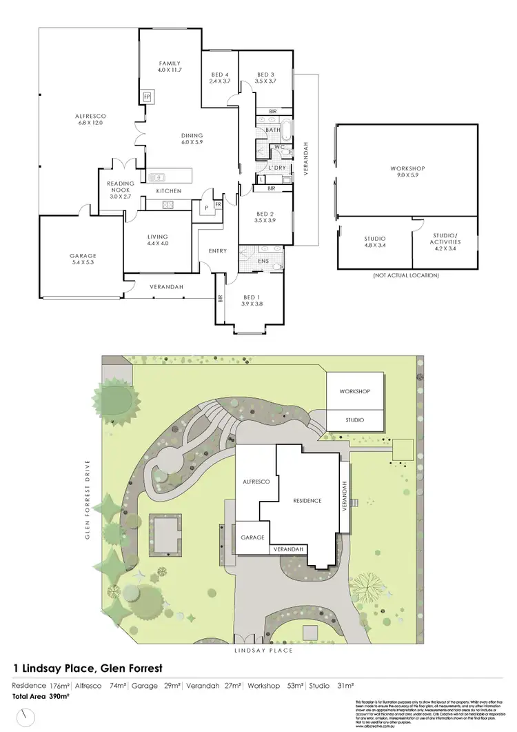 Floorplan of Homely house listing, 1 Lindsay Place, Glen Forrest WA 6071