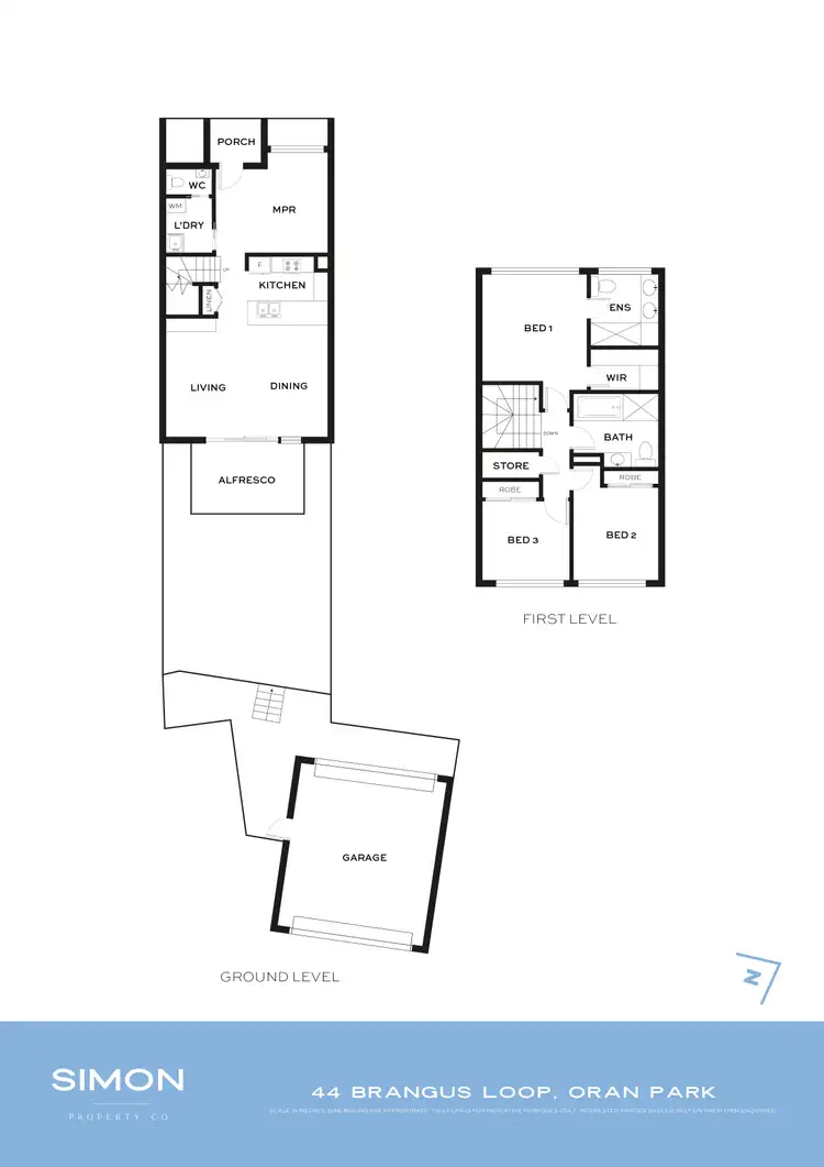 Floorplan of Homely terrace listing, 44 Brangus Loop, Oran Park NSW 2570