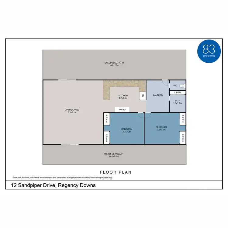 Floorplan of Homely rural property listing, 12 Sandpiper Drive, Regency Downs QLD 4341