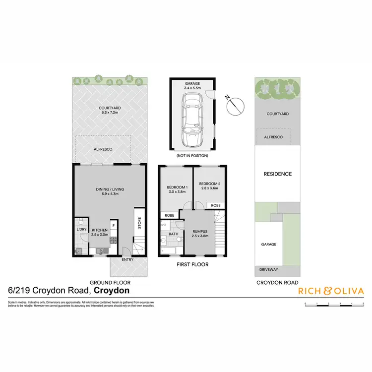 Floorplan of Homely townhouse listing, 6/219 Croydon Road, Croydon NSW 2132