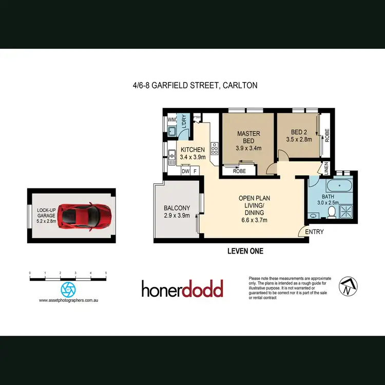 Floorplan of Homely apartment listing, 4/6-8 Garfield Street, Carlton NSW 2218